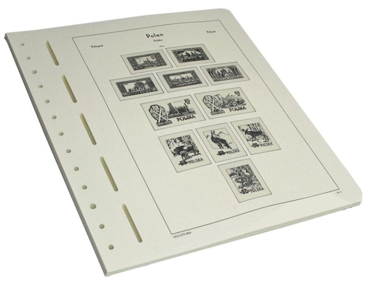 Karty albumowe z hawidami Polska 1944 - 1959r - Leuchtturm