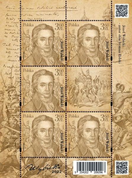 ARK.5245 - JÓZEF WYBICKI-AUTOR SŁÓW HYMNU POLSKI - 2022R