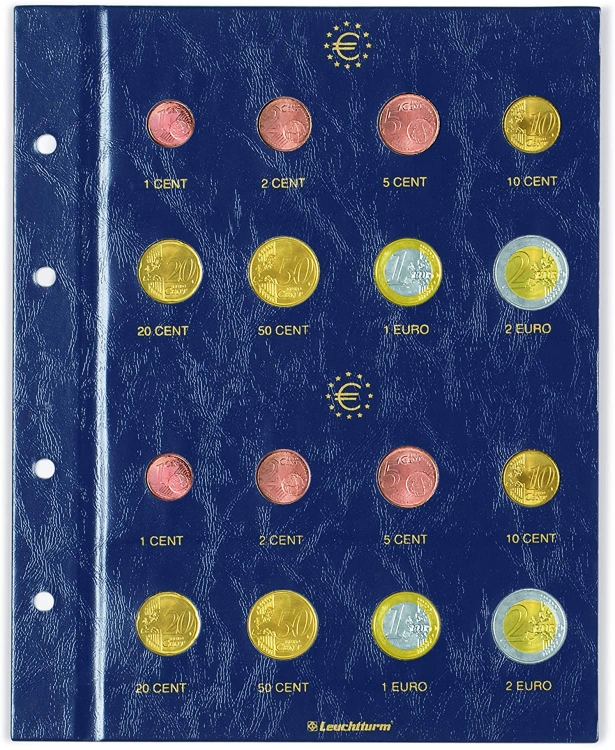 Karty VISTA na zestaw monet obiegowych Euro - MBL 8/2