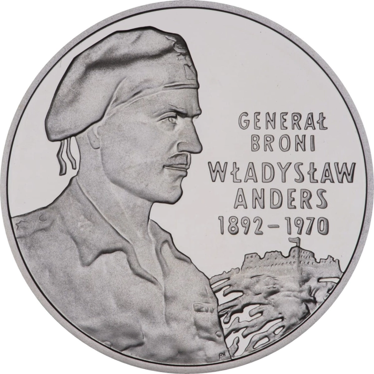 10 zł - Generał broni Władysław Anders - 2002r