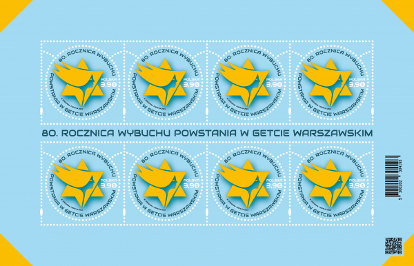 ARK.5300 - 80 ROCZN.WYBUCHU POWSTANIA W GETCIE WARSZAWSKIM - 2023R