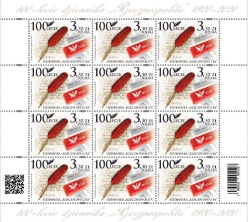 ARK.5065 - 100-LECIE DZIENNIKA ,,RZECZPOSPOLITA" - 2020R